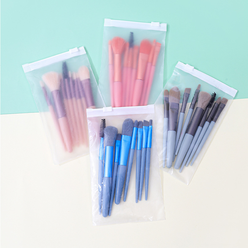 Pincel de maquillaje portátil pequeño 8 juego completo de pinceles de maquillaje cepillo de rubor cepillo de rímel cepillo de detalle bolsa de pinceles de maquillaje herramientas de maquillaje