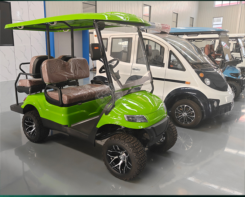 Electric golf cart, tourist attraction sightseeing vehicle, real estate property hotel reception shuttle vehicle, electric sightseeing vehicle