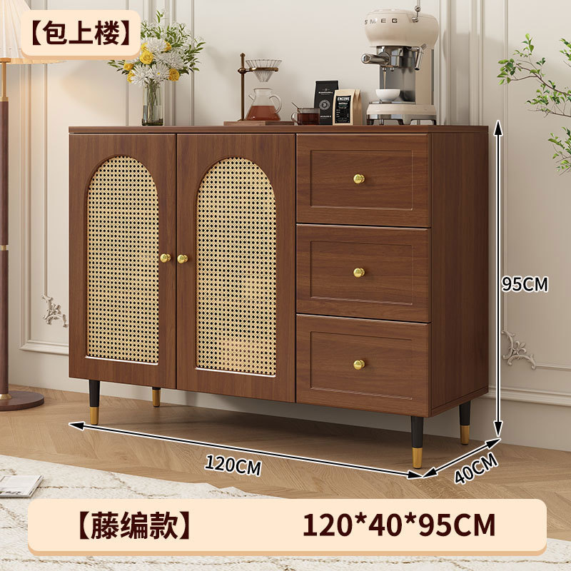 Gabinete de comedor moderno y simple, armario de almacenamiento de caña de viento, sala de estar, armario de té de cocina doméstica, armario de viento