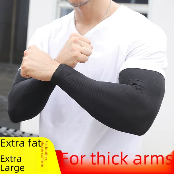 Ice sleeve women's summer sun protection oversleeve Ice Silk men's plus size arm protection UV protection gloves arm oversleeve wholesale