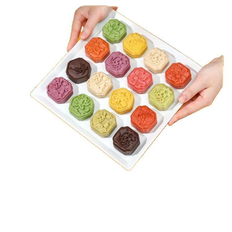 低糖桃山月餅皮半製品フィリング雪肌月餅家庭用中華菓子ベーキング diy 原材料|undefined