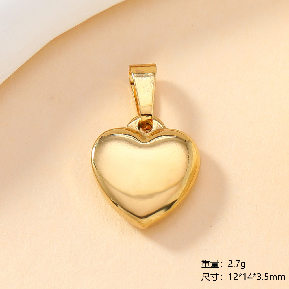 Colgante único Acero inoxidable Joyería de fundición Calavera Cruz Amor Flor Pulsera Collar Diy Accesorios Colgante