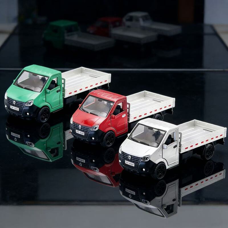 (Bag-Packed) 1/34 Alloy Model Small Truck 3-Door Realistic Children's Toy Car Transport Truck Delivery Truck Classic (Bag-Packed) 1/34 Alloy Model Small Truck 3-Door Realistic Children's Toy Car Transport Truck Delivery Truck Classic