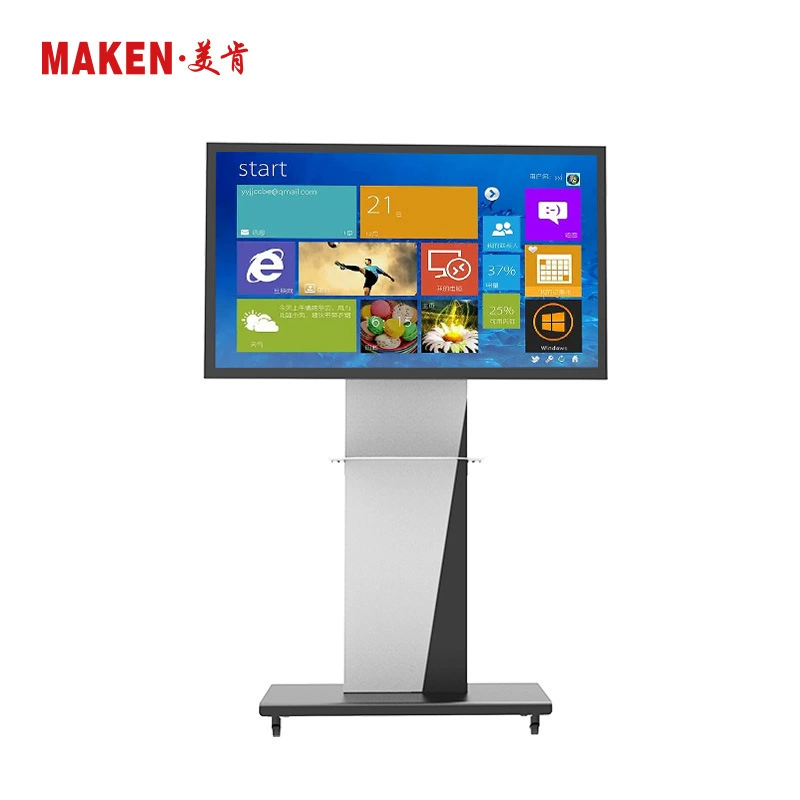 55inch напольный сенсорный интерактивный мультимедийный рекламный аппарат «все в одном» для конференций компании