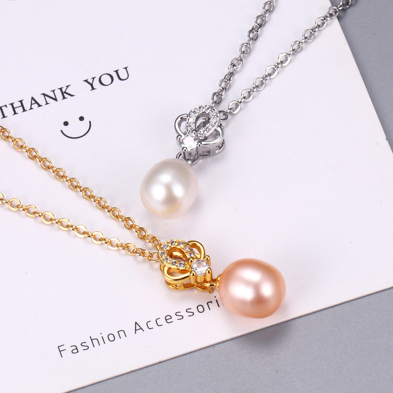 trend pendant from pearl with zircon