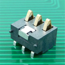 【冲量】3PIN电池座间距2.5高度6.0带柱手机电池连接器BC-2-366A