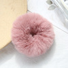 Plush hair ring candy -colored plush hair ring imitation rabbit hair rope soft girl double ponytail head rope white hairy hair accessories