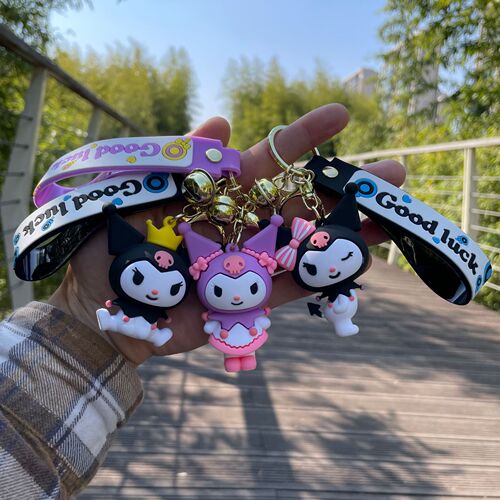 Japanese-style Sanrio Chloé mini figure keychain, 3D couple gift, car and bag ornament
