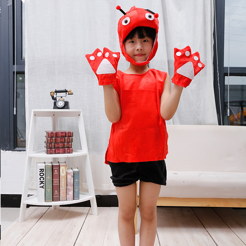 Mariquita (pantalones cortos reales también son de color rojo brillante)