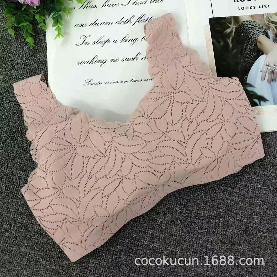 Nuevo encaje sin costuras hermosa espalda envuelta pecho sin anillo de acero ropa interior chaleco de cintura ropa interior sexy para mujeres