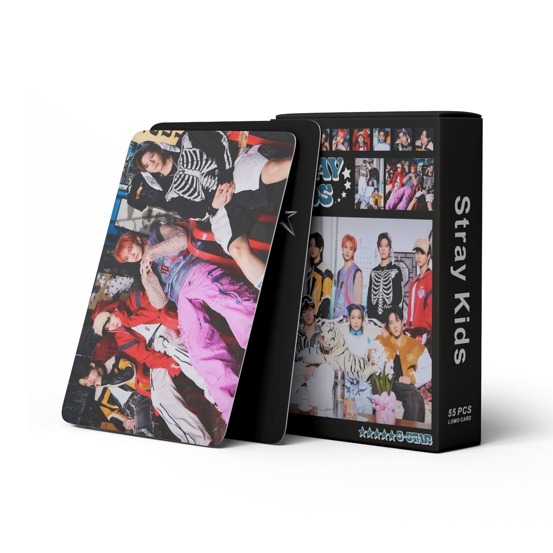 Cadena total, una gran cantidad de stock, 55 hojas de tinta BT SK IVE ATEEZ KPOP, estrellas coreanas alrededor de LOMO