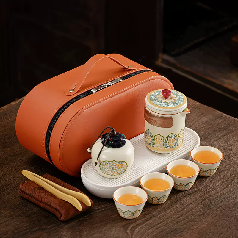 中式泡茶壶防烫快客杯户外旅行茶具套装便携批发商务活动伴手礼品