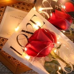 Floral Packaging Single Rose OPP Bag Valentine's Day Single Bouquet Packaging Bag DIY Paper Flower Bouquet Bag Wholesale