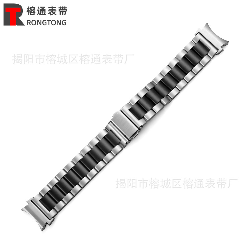 Para Galaxy watch Ultra/7/6/5 banda de acero 40/42/43/44/45/46/47 cuentas sólidas