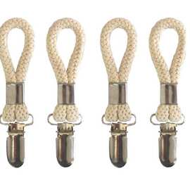 厂家跨境直供毛巾夹棉绳浴巾夹防锈金属 浴室夹子 Towel clip全棉