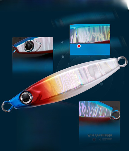 40g 60g 80g 100g shore casting boat fishing slow jigging iron plate speed sinking sea fishing lead fish iron plate lure cross-border exclusive supply