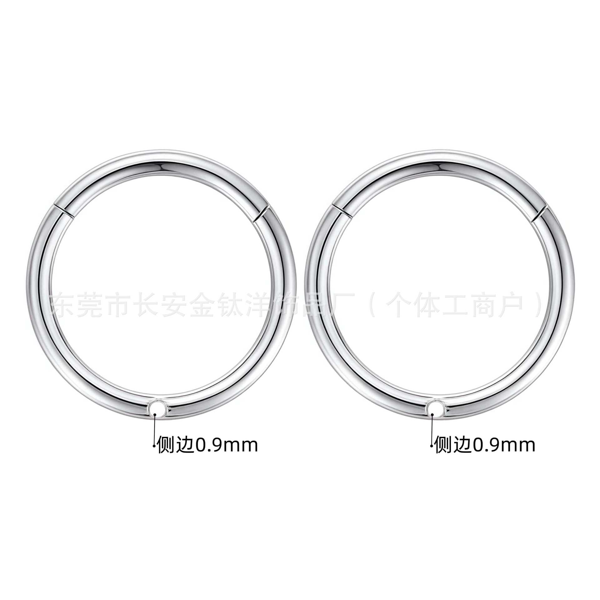 G23 Titanium Side Top Closed Ring Earrings Seamless Ring Lip Ring Nose Ring Earrings Piercing Jewelry detail image 8