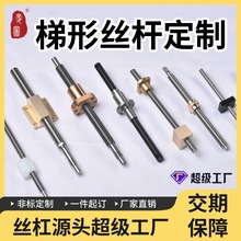 梯形丝杆杠304不锈钢45#钢公英定制正反牙螺母套装T8T10T12T14T16