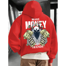 Q 35712 Drop shoulder letter print hoodie �������ĸӡ����ñ