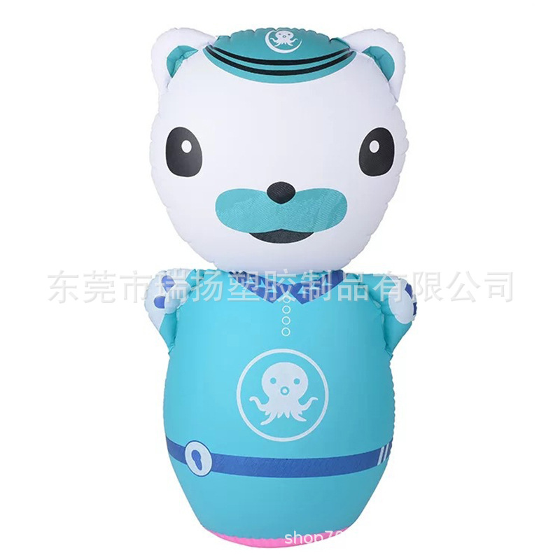 充气不倒翁广告气模吹气公仔卡通动物牙膏小猪熊猫打击柱玩具