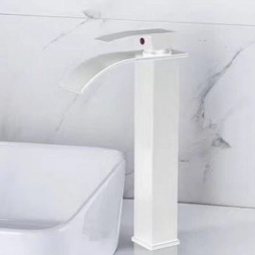 Grifo para Lavabo de Cascada – Núcleo de Cobre, Agua Fría/Caliente, Ideal para Baño o Cocina