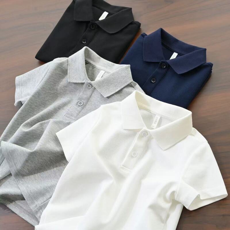 Bora Korean Children's Clothing Boys' Polo Shirt 2026 Summer Collection for Older Children, Turn-Down Collar, Children's Casual Short-Sleeve T-Shirt Bora Korean Children's Clothing Boys' Polo Shirt 2026 Summer Collection for Older Children, Turn-Down Collar, Children's Casual Short-Sleeve T-Shirt