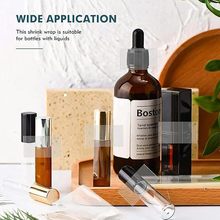 批发PVC透明瓶口透明热缩膜两头通用封膜玻璃瓶精油瓶盖PET收缩膜