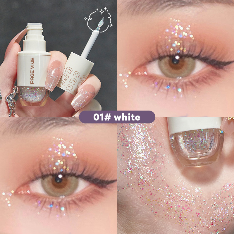 Cross-border color maquillaje PAGE VINE bolsillo barra de brillo natural brillante brillante Amazon barra de agua de sombra de ojos
