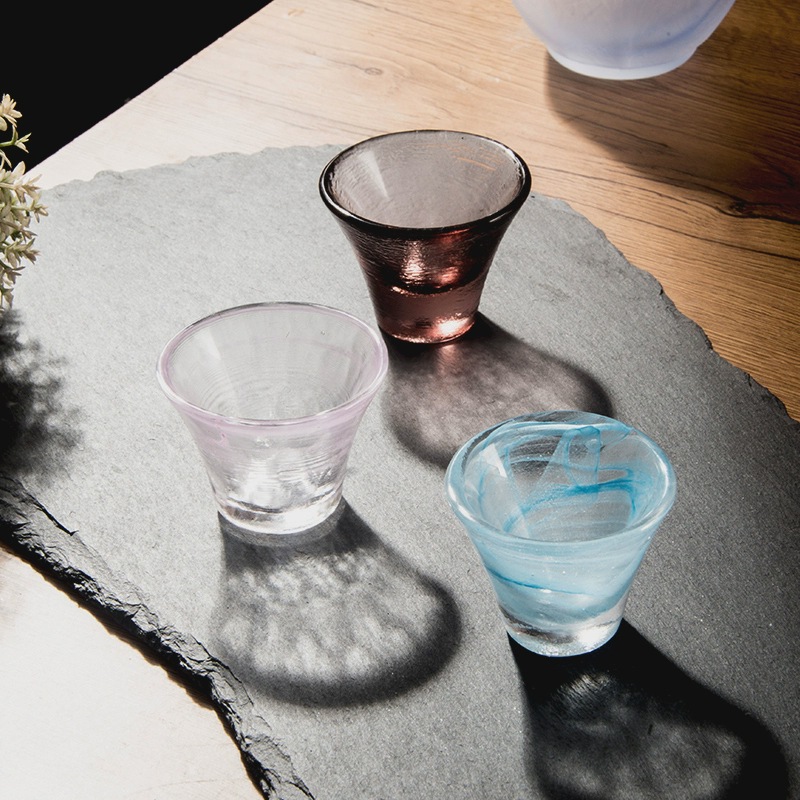 Japanese glass wineglass