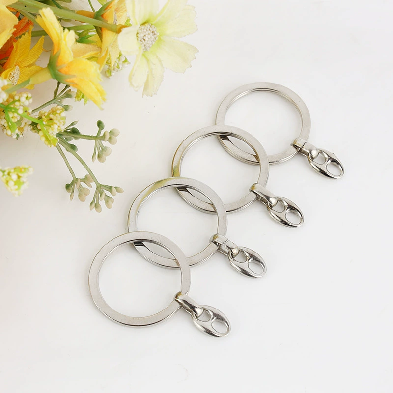 Производители поставляют металлическое кольцо для ключей плюс восьмиобразное плоское кольцо, подвесные очки, плоское кольцо, плоская Пряжка, подвесная 8-образная деталь