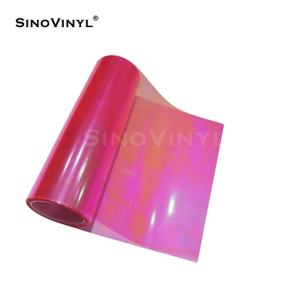 Caralek Car Chameleon Headlight Color-Changing Film, Car Light Film, Matte Film, Blackened Tail Light Film for Car Modification (Automotive Film) - 039-m-pink