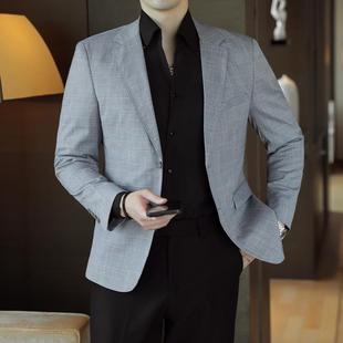 2025 Autumn New Men's Suit Korean Style Slim Casual Casual Youth Single Suit Men's Jacket Men's Suit