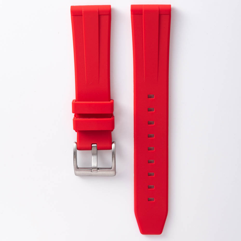 Cross-Border Hot-Selling Silicone Watch Strap with Quick-Release Switch, Flat Head, Universal 18/19/20/20/22 Watch Strap