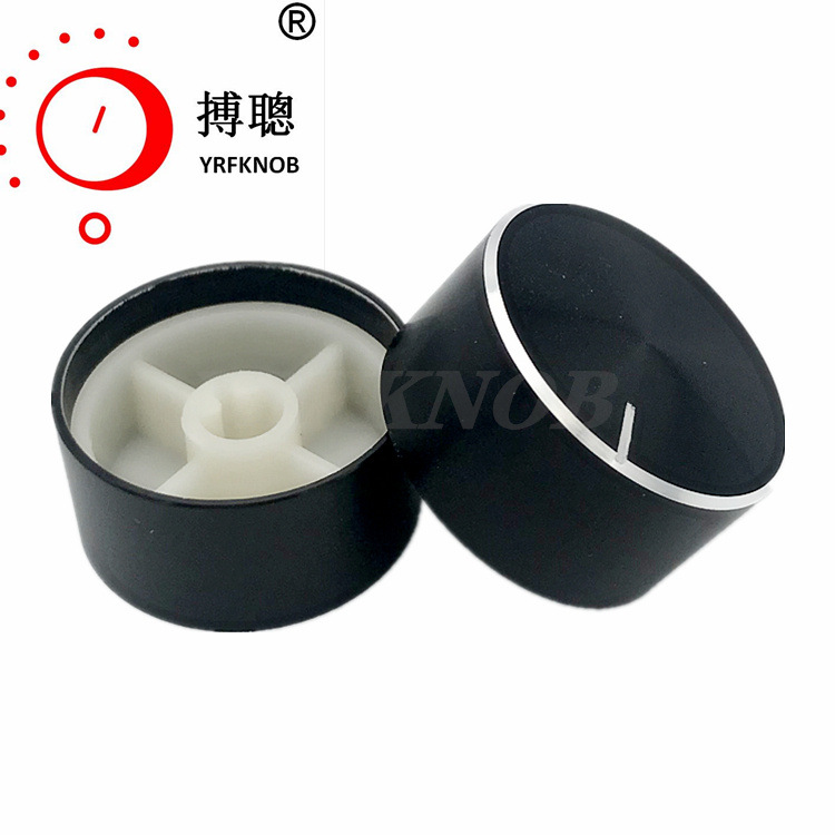 YRFKNOB品牌铝合金旋钮帽 26X13功放音量电位器旋钮26*13开关旋钮