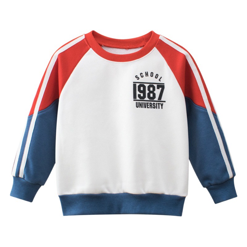 Suéter de primavera para niños con forro polar en stock al por mayor de estilo coreano ropa para niños Otoño e Invierno pullover ropa para niños entrega de una sola pieza