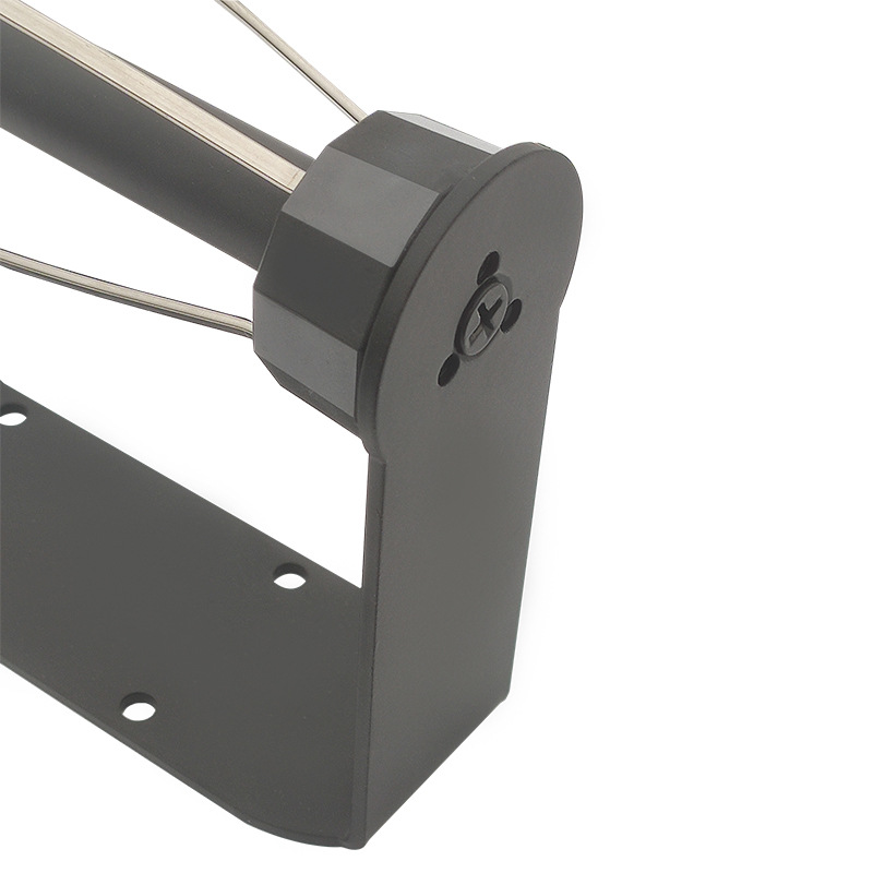Soporte de tejido de amortiguación negro transfronterizo Amazon creativo nuevo titular de papel de rollo americano operación con una sola mano varilla de tejido de cocina