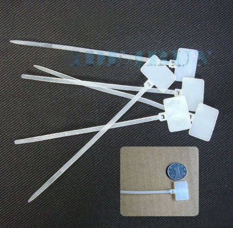 园艺标牌扎带 标签扎带 尼龙扎带 网络标签 （100条）3*100