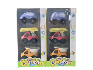 Foreign trade children's sliding toy car cartoon engineering car Boys and Girls baby early education simulation car model toy