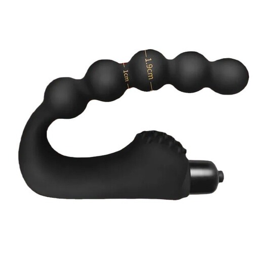 Anal plug universal for men and women, back room, pulling beads, vibrating masturbation stick, men's prostate massager, adult sex products