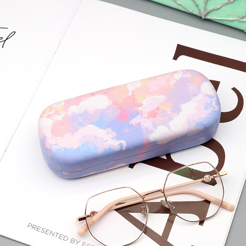 Customized Logo Simple Glasses Case Handmade Retro Style Kidsren's Sunglasses Sunglasses Jewelry Storage Box Manufacturer Wholesale
