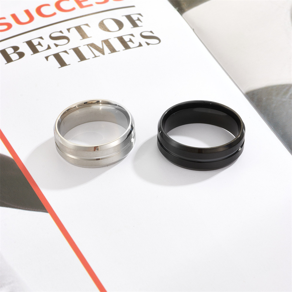 matte fashionable ring stainless steel