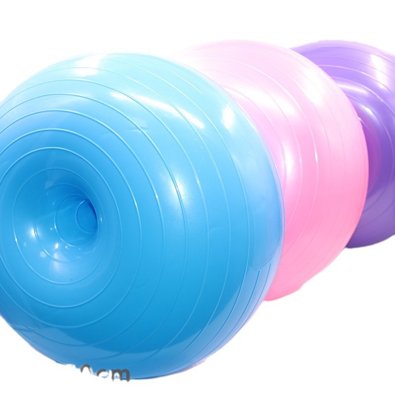 50cm Bola de yoga rosquilla engrosada a prueba de explosiones BOLA DE Apple yoga hemisferio Bola de fitness Bola de yoga inflable equilibrio