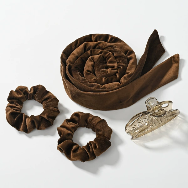 Brown set, 4 pieces