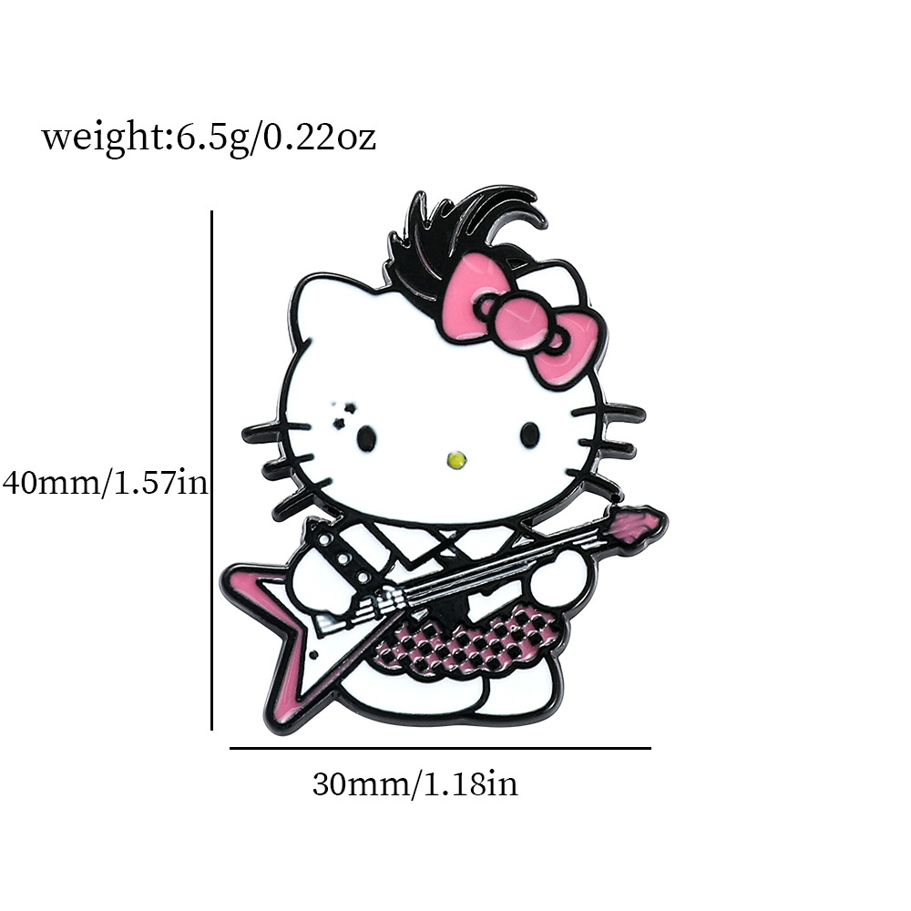 Venta caliente cien Sanrio serie de metal broche de dibujos animados coolomi Yugui perro KT gato todo-fósforo de moda insignia