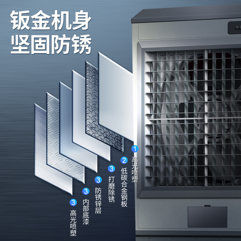 Camel Industrial Large Refrigeration Fan Commercial Water-added Air-conditioning Fan Factory Shop Self-built Mobile Water-cooled Fan