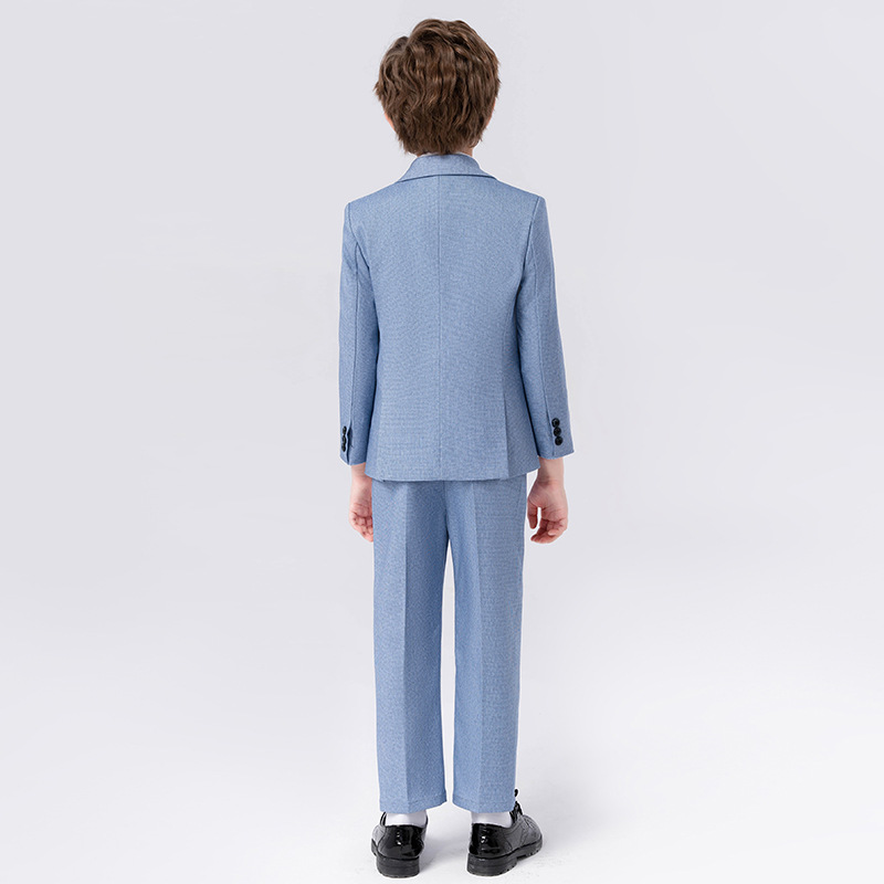 Laste väikeste nägusate poiste kevad- ja sügiskleit Briti stiilis, lillepoisi ja õpilase klaveriõhtujuht._voghion.com