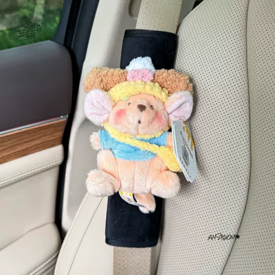 Decoration Anti-Neck Strain Car Decoration: Sürətlər qutusu və əl tormozu başlıqları - black-velvet-shoulder-pads-cake-set-authentic-little-bean-flower-single