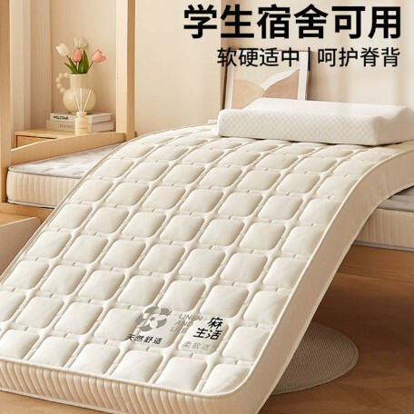 Linen Latex Memory Foam Mattress Pad for College Dormitories, Home Bedroom Mattress Pad, Special for Living on Campus and Renting Apartments Linen Latex Memory Foam Mattress Pad for College Dormitories, Home Bedroom Mattress Pad, Special for Living on Campus and Renting Apartments