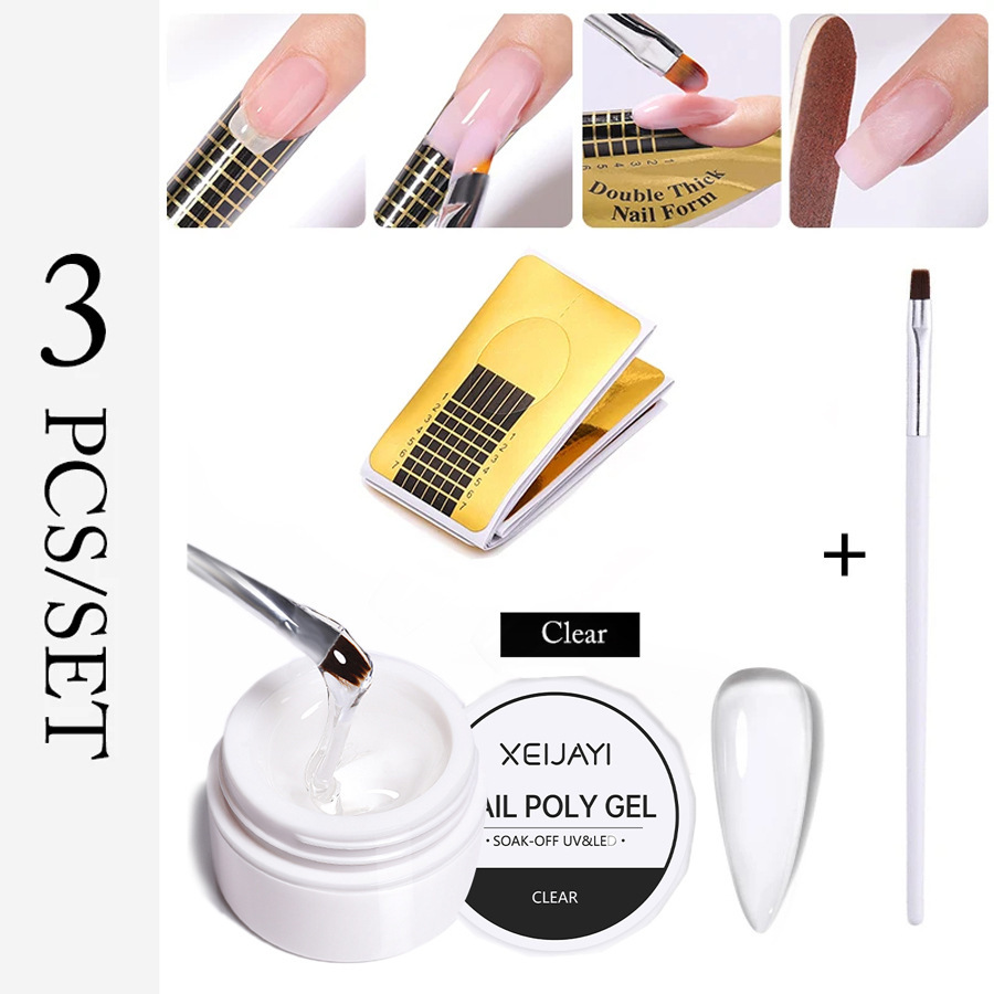 Uñas fototerapia extensión pegamento traje extensión rápida con soporte de papel fototerapia pluma Firme y Duradera adecuado para el principiante
