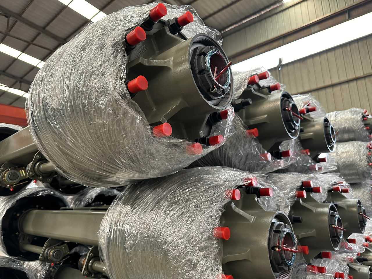 Foreign Trade Export Semi-Trailer American and German Style Axles, 13-Ton, 16-Ton, 20-Ton, Customizable Trailer Axle Assemblies